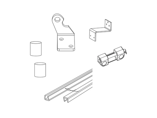 WAZ 101 - Bracket set for frame mounting